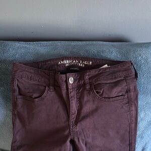 American Eagle Outfitters High Rise Purple Jeans